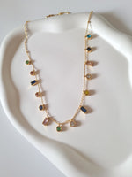 Load image into Gallery viewer, Jeweled Dewdrop Necklace