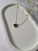 Load image into Gallery viewer, Midnight Clover Necklace
