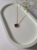 Load image into Gallery viewer, Midnight Clover Necklace

