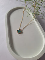 Load image into Gallery viewer, Emerald Clover Charm
