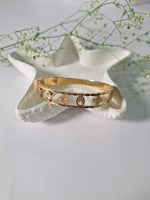 Load image into Gallery viewer, Golden Bloom Bangle
