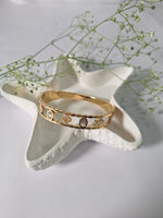 Load image into Gallery viewer, Golden Bloom Bangle
