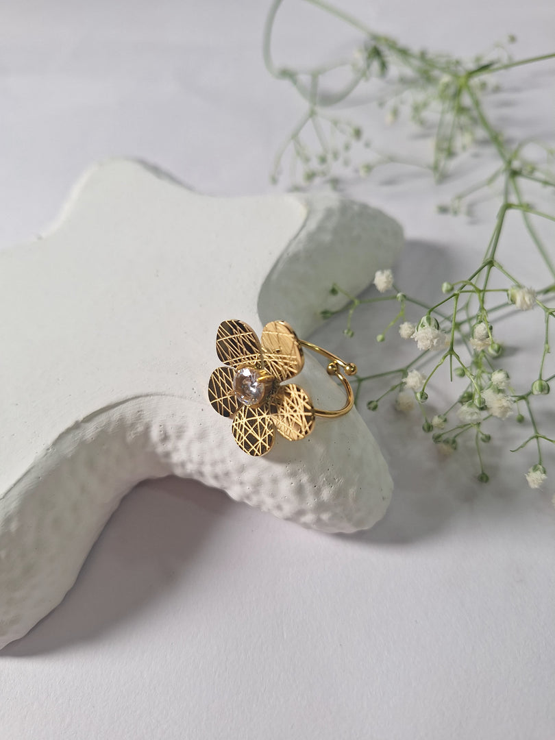 Sunlit Petals Ring