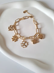 Clover and Heart Bracelet