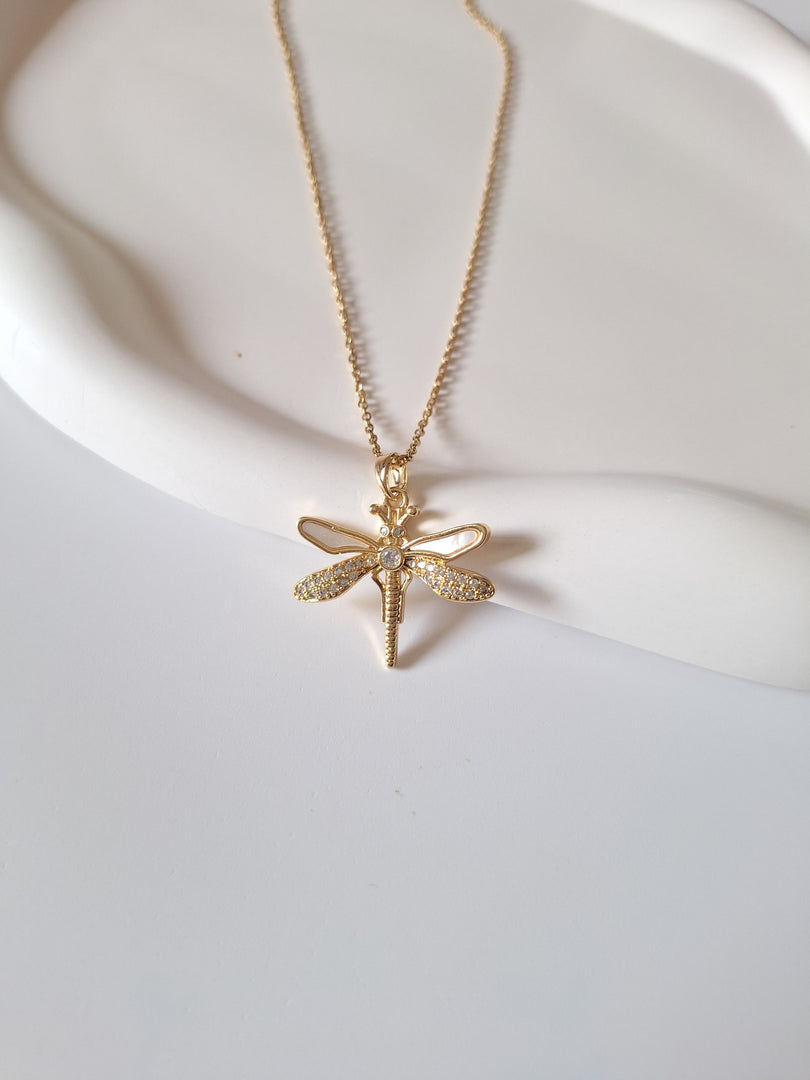Luna Dragonfly Necklace