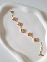 Load image into Gallery viewer, Golden Clover Bracelet
