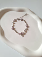 Load image into Gallery viewer, Blush Bow Bracelet (Silver)