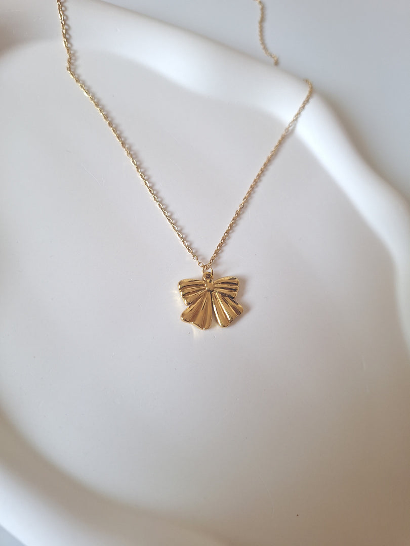 Ribbon Bow Necklace