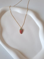Load image into Gallery viewer, Strawberry Charm Necklace
