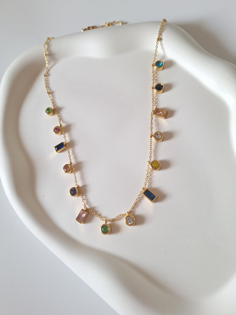 Jeweled Dewdrop Necklace