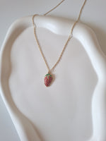 Load image into Gallery viewer, Strawberry Charm Necklace