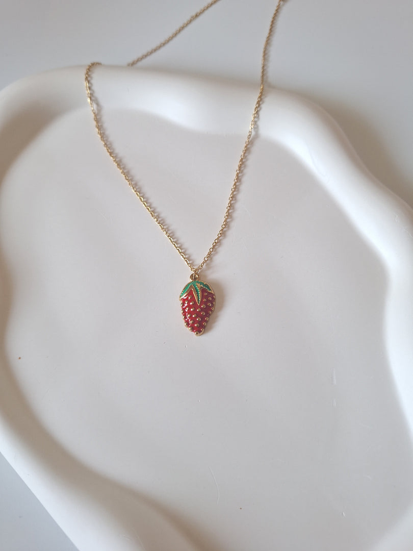 Strawberry Charm Necklace