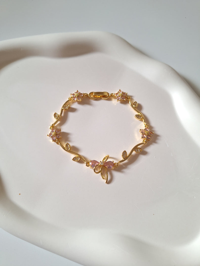 Blush Bow Bracelet