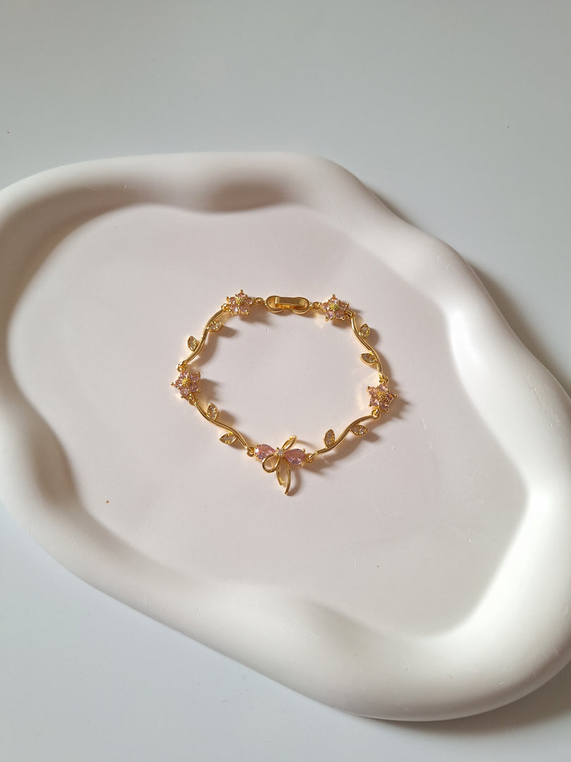 Blush Bow Bracelet
