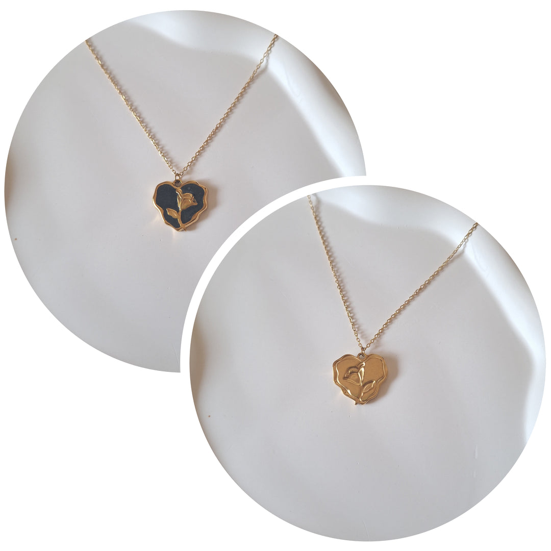 Day-Night Heart Pendant