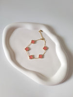 Load image into Gallery viewer, Pink Clover Bracelet
