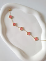 Load image into Gallery viewer, Pink Clover Bracelet
