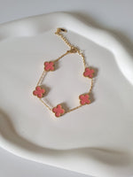 Load image into Gallery viewer, Pink Clover Bracelet
