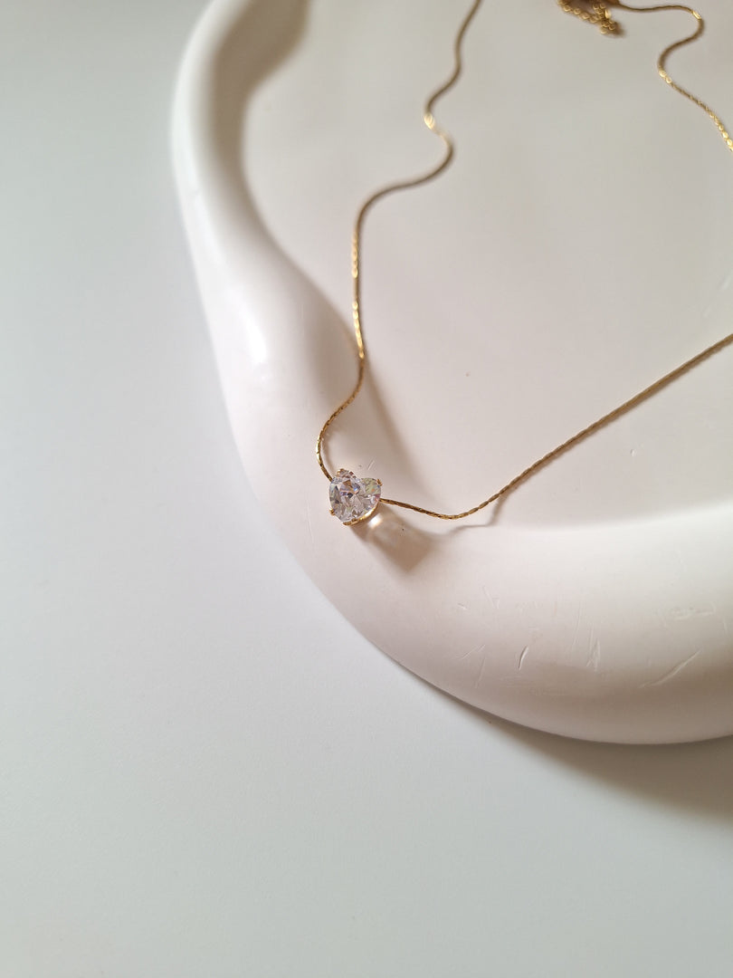 Sweetheart Solitaire Necklace