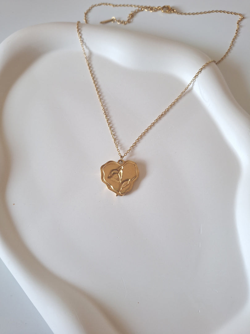 Day-Night Heart Pendant